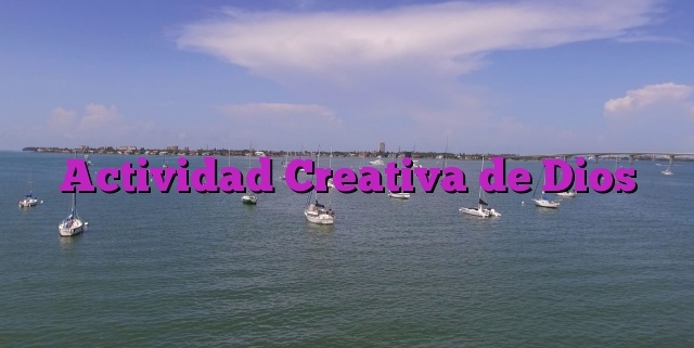 Actividad Creativa de Dios