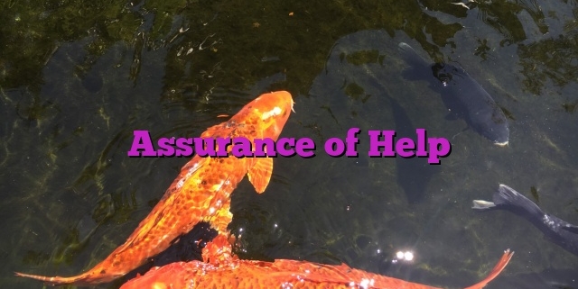 Assurance of Help