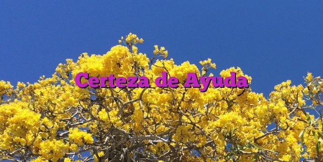 Certeza de Ayuda