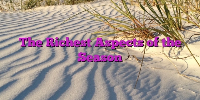 The Richest Aspects of the Season