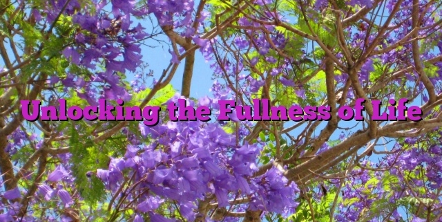 Unlocking the Fullness of Life