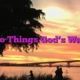 Do Things God’s Way