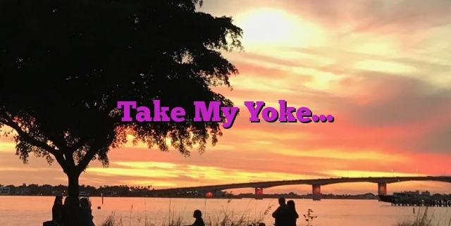 Take My Yoke…