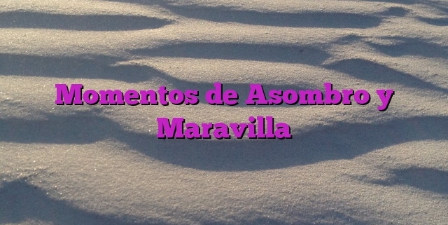 Momentos de Asombro y Maravilla