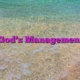 God’s Management