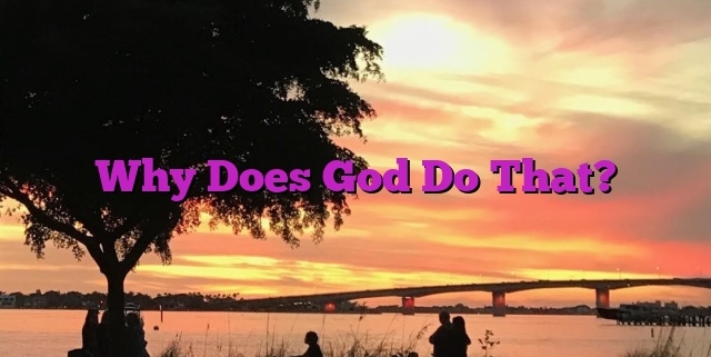 Why Does God Do That?