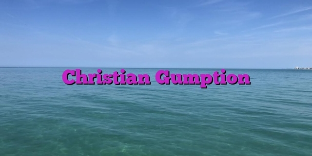 Christian Gumption