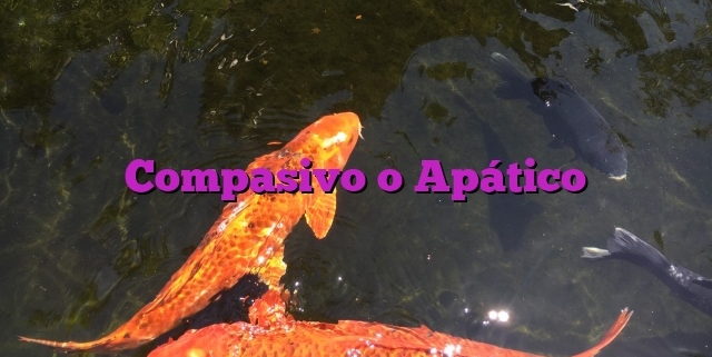 Compasivo o Apático