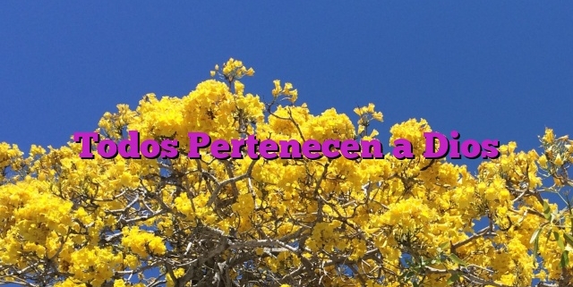 Todos Pertenecen a Dios