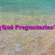 ¿Qué Preguntarías?