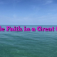 Little Faith in a Great God