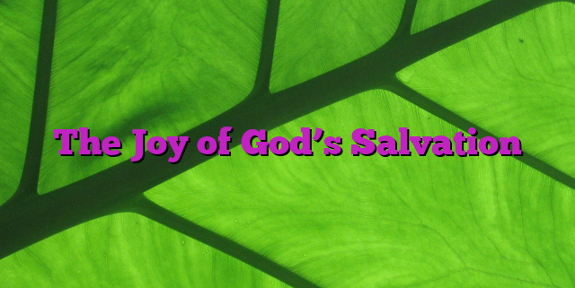 The Joy of God’s Salvation